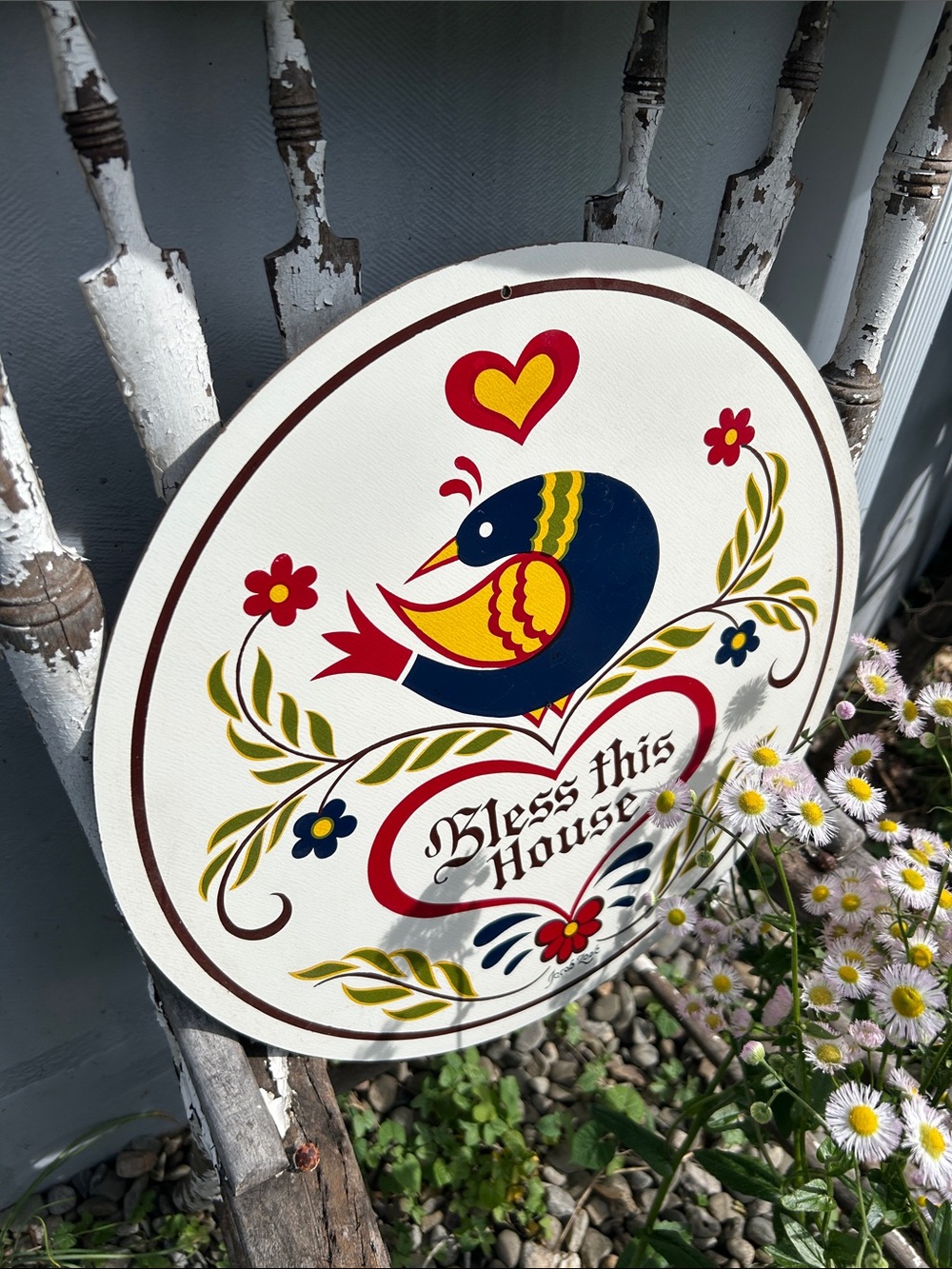Bless This House Pennsylvania Dutch Hex Sign
